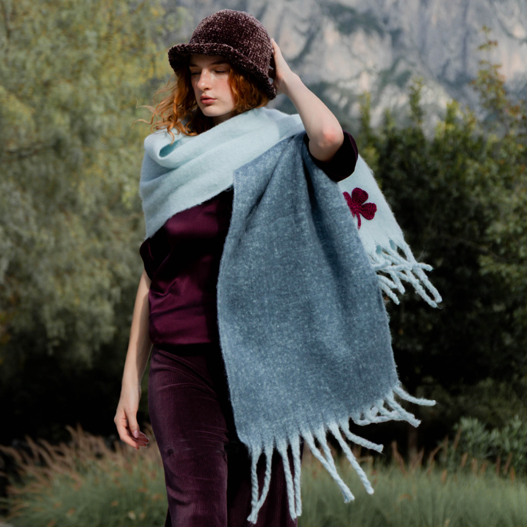 Iris Blanket Scarf