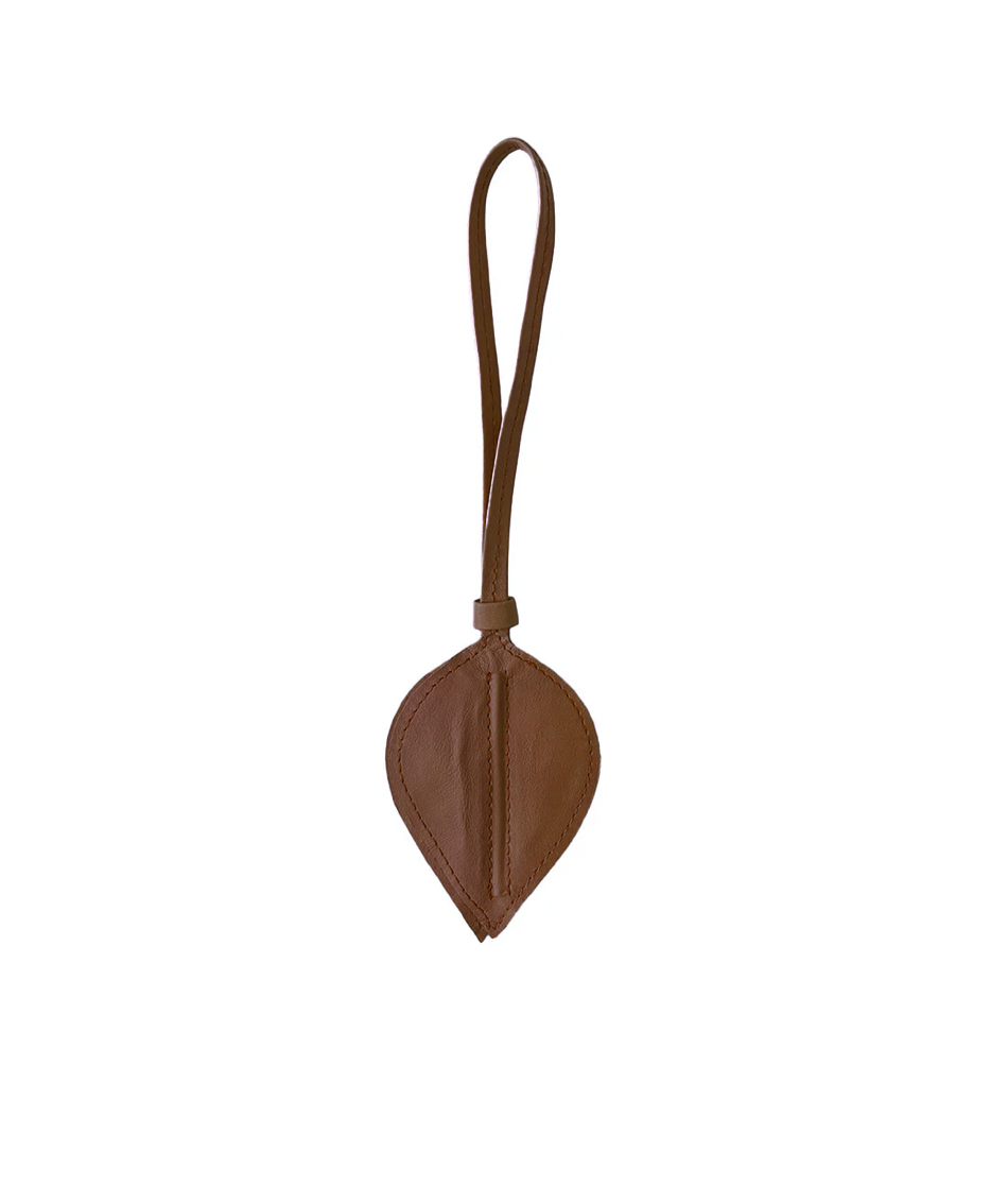 Leather Leaf Charm