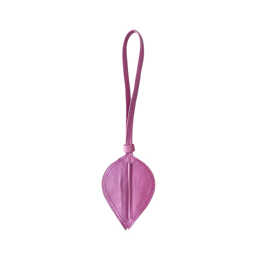 Leather Leaf Charm