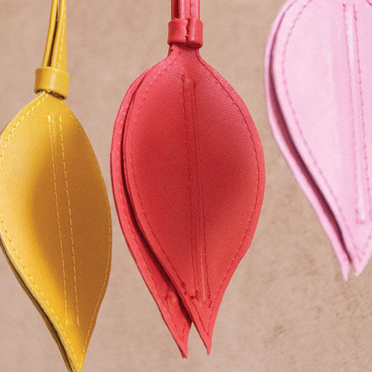 Leather Leaf Charm