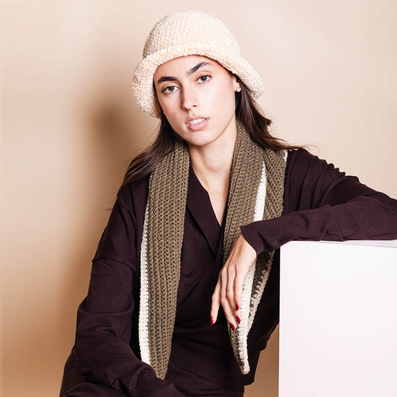 GIFT SET #3: Vera Neckerchief + Luna Velvet Bucket Hat