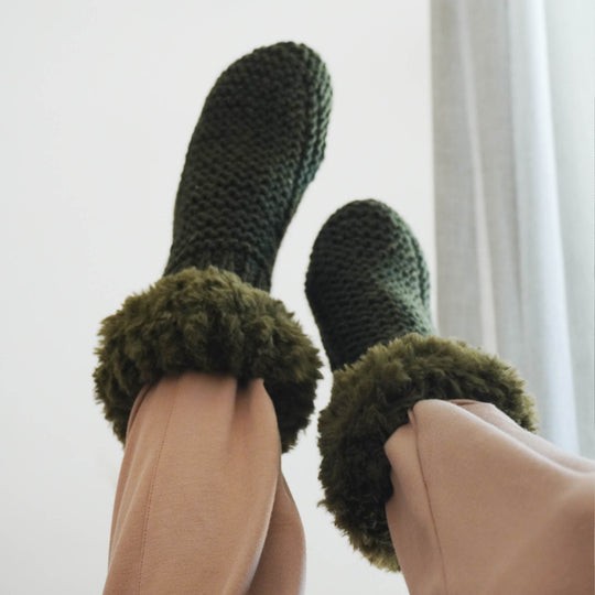 Olivia Faux-Fur Sock Booties